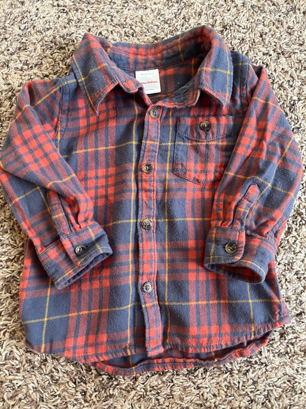 Hanna Andersson flannel button up shirt - gorpcore, autumn, fall